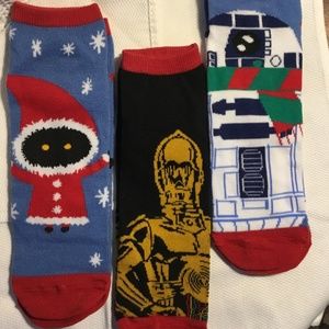 Star Wars Christmas Themed Ankle Socks | 3 Pairs | NWOT